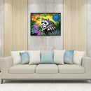 5D DIY Diamond Painting Animals Full Round Drill Rhinestone (Raccoon) A