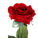 Red Artificial Lifelike Single Stem Rose Flower Wedding Party Home Decor