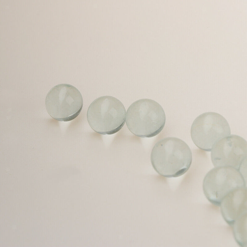 350pcs Translucent Marble Balls 10mm Earring Stones Supplies for Jewelry Making