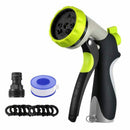 Garden Hose Nozzle Spray Nozzle Heavy Duty Metal Water Hose Nozzle, 8 Adjus