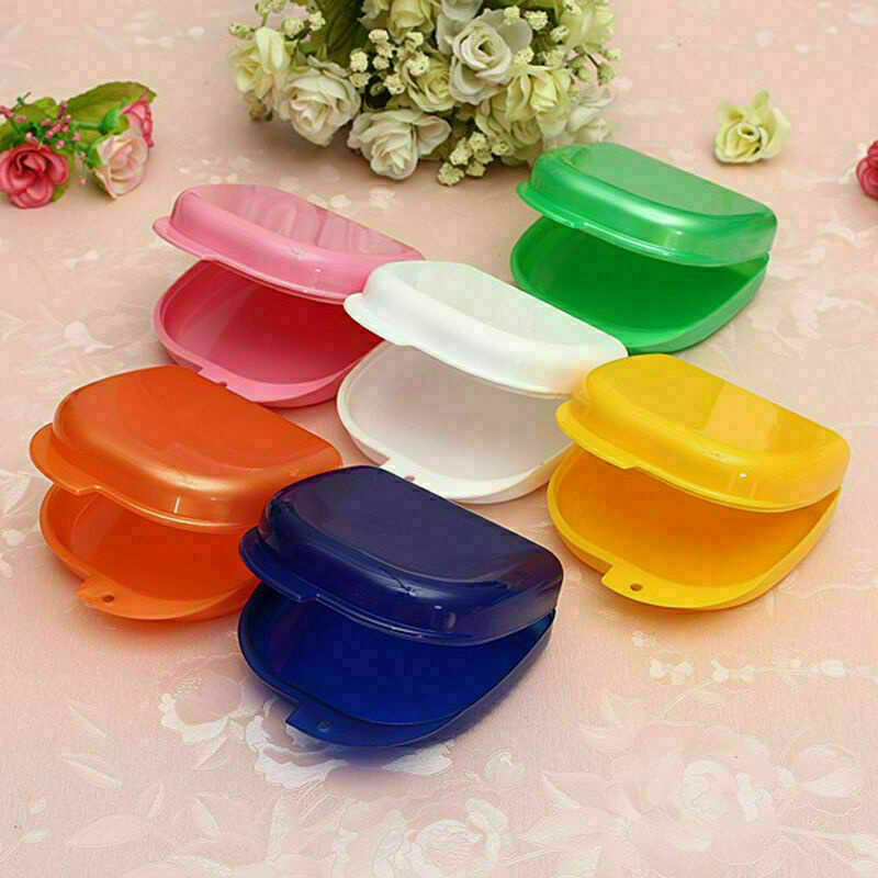 Dental Orthodontic Retainer Denture Storage Case Box Container Mouthguard B A6F7