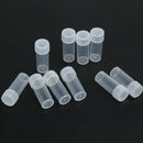 10Pc Plastic Sample Bottle 5ml Test Tube Mini Bottle Vials Storage Container New