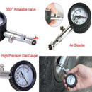 Tire Tyre Air Pressure Gauge Dial Meter Tester Tool 60 psi For Car Motorcycle ds