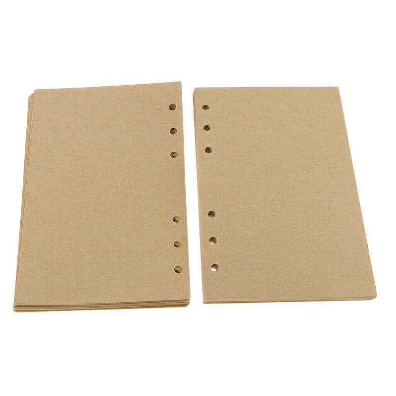 80 Sheets A6 Notebook Inserts Binder/Planner Blank Craft Paper Bullet Journaling