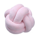 Knot Pillow Plush Throw Pillow Comfortable Sofa Mat for Living Room Pink