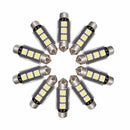 20PCS 3LED 5050 SMD C5W CANBUS Error Free Festoon Dome Light Lamp Bulbs White