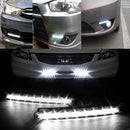 Car Light 8LED DRL Fog Driving Daylight Daytime Running Auto 12V White Head Lamp