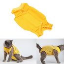 2Pcs Yellow Pink Pet Apparel  Recovery Suit for Cats Care Weaning