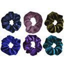 6pcs Velvet Scrunchies Women Elastic Hair Rings Ponytail Holder (Style 2) A