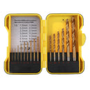 15pcs/set High  Steel Drill Titanium-plated Twist Drill Bit 1.5mm -10mm