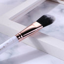 Foundation Brush Flat Concealer Blender Makeup Brush Cosmetic Tool (White)