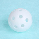 50pcs White Plastic Hollow Airflow Golf Practice Hollow Sports Training