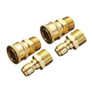 2pairs Brass Fast Release Coupler 3/8" Pressure