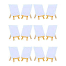 4 By 4 Inch Mini Canvas And 8*16cm Mini Wood Easel Set For Painting Drawing