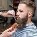 Wooden Beard Comb Anti Static Wood Pocket Comb with Fine Coarse Teeth For Be  ï¼D