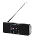 Mini Portable Rechargeable Stereo L-288 FM Radio Speaker LCD Screen Support