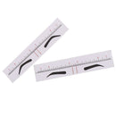10pcs Disposable Eyebrow Ruler Stickers Stencil Microblading Permanent Makeu OZ