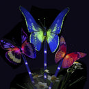 3x LED Butterfly Solar Lights 7 Color-Changing Waterproof Garden Yard Lamp