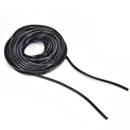 6mm Outside Dia 17M PE Polyethylene Spiral Cable Wire Wrap Tube Black  Z
