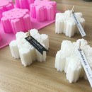 6Six Silicone Snowflake Mold Candle Soap DIY Aromatherapy Plaster CandleY Hn