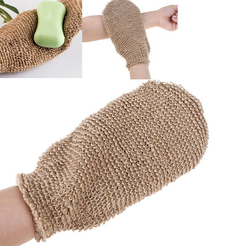 100% Natural Exfoliating Scrubber Jute Hemp Back Bath and Shower Clean BodyS Hn