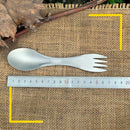 Outdoor Picinc Camping Spork Fork Spoon Backpacking 2 in1 Cookware Titanium Pro