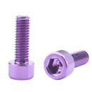 1 Pair Bike Water Bottle Cage Bolts M5 Aluminium Alloy Hex Socket Tapping ScX8N1
