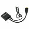 Fasdga HDMI to VGA converter adapter + 3.5 mm audio jack full HD 1080P blackF5E8