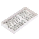False Eyelashes--10 pairs Fiber Reusable False Eyelashes Eye Makeup Y5F9