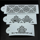 Lace Flower Cake Cookie Fondant Side Baking Stencil Wedding Decorating Tool P sp