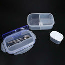 Heat Preservation Lunch Box Microwave Bento Food Container with Tableware