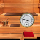 Stainless Steel Thermometer Hygrometer for Sauna Room Temperature Humidity Meter