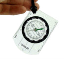 Scouts Military Compass Scale Ruler Baseplate Mini For Camping Compass I9Y8 N7R6