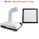 60W Nail Dust Collector Filter Manicure Screen Plate Suction Nail Vacuum Clea Gw