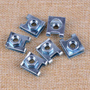 100Pcs Auto Car Mixed Door Trim Panel Clip Fastener Fixed Screw U Gasket Clip