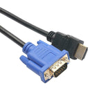 HDMI Male to VGA Male Cable 15Pin Male HDMI 1080P Connector Video Adapter 1.8M