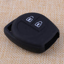 Black 2 Button Silicone Car Key Case Cover For Suzuki Celerio Swift  SX4