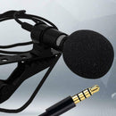 Clip-on Lapel Mini Lavalier Mic Microphone 3.5mm For Mobile Phone PC Recording^^
