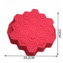 19 Cell Silicone Bee Honeycomb Chocolate Soap Candle Mold mould Bakeware M4M5