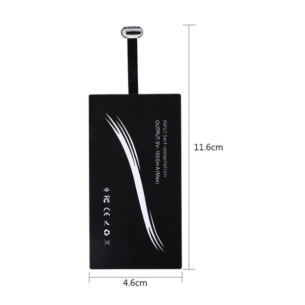 Universal Type-C Port Qi Wireless Charging Receiver Pad for Huawei P10/P10 Plus