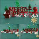 Silicone Cake Mold Merry Christmas Fondant Cake Decorating alphabet Tool Kitchen
