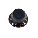 4x Electric Guitar Speed Volume Tone Control Knob Cap for EPI LP (Black)