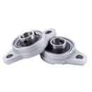 2 pcs KFL001 12 mm zinc-aluminum alloy flange pillow block ball bearings Q6B1