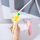 Hand Pressure Fan Cartoon Environmental Protection Manual Small Fan Cool PorN5K9