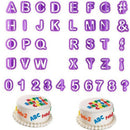40x Alphabet Number Letter Fondant Cake Decoration Set Cutter Mould Set