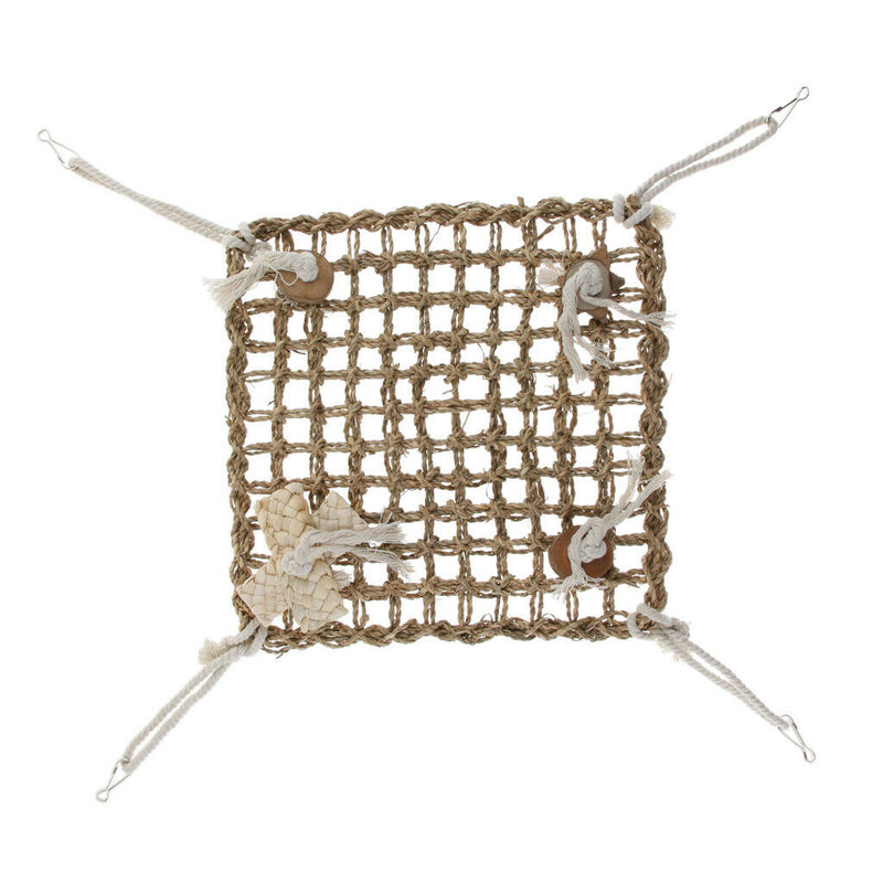 Bird Parrot Parakeet Budgie Cockatiel Cage Grass Hammock Swing Hanging Bite Chew