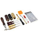 14Pcs/Set Diy Leather Craft Tools Punch Kit Set Handmade Sewing Kit Set For