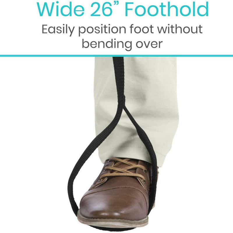 Leg Lifter Strap, 44" Leg Strap with Webbed Loops for Hand & Foot, Easy to Use