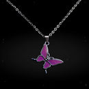 Color Change Butterfly Pendants Mood Necklace Dating Necklace Valentines's Gift