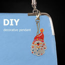5pcs DIY Full Drill Special Shaped Diamond Painting Key Ring Christmas Gift